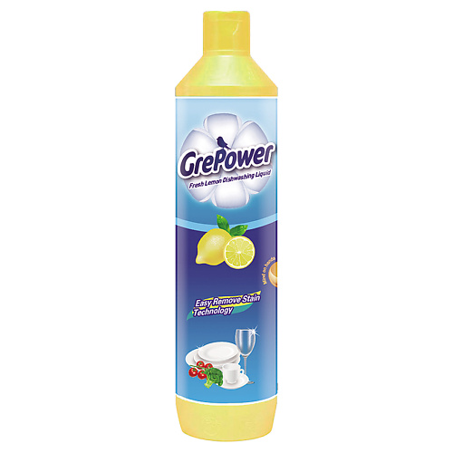 GREPOWER Средство для мытья посуды Лимон 500 grepower средство для мытья посуды лимон 500