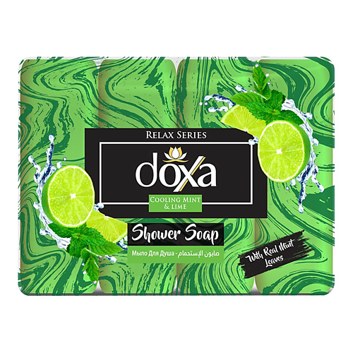 DOXA Мыло твердое SHOWER SOAP Мята и лайм с глицерином 600 bio mio bio soap туалетное мыло апельсин лаванда и мята 90