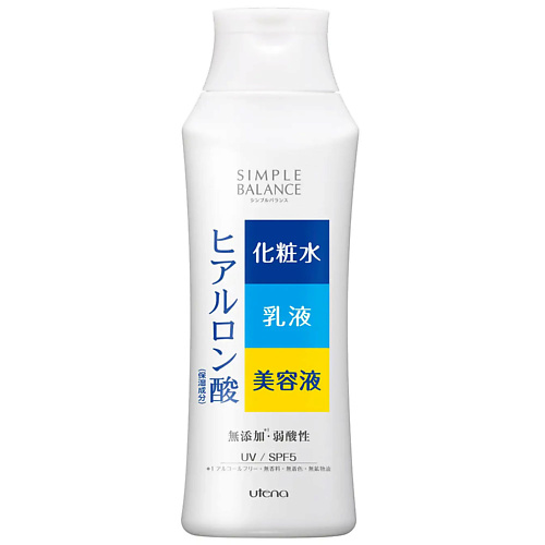 Лосьон для лица UTENA Simple Balance Лосьон-молочко три в одном, с тремя видами гиалуроновой кислоты