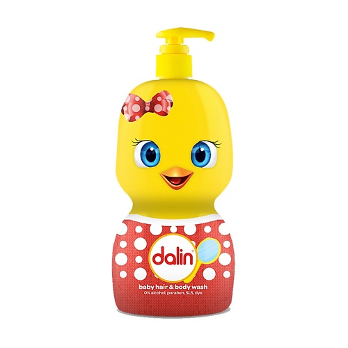 DALIN Детский шампунь гель для волос и тела без слез 500 modum шампунь классика детский с первых дней жизни 330