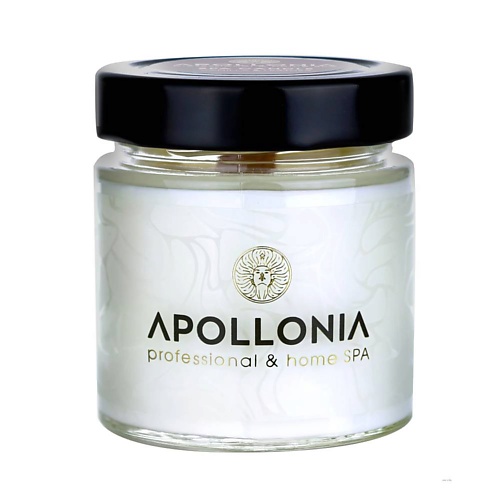 APOLLONIA Ароматическая свеча VANILLA & LEATHER SPA CANDLE 200 tkano свеча ароматическая nutmeg leather