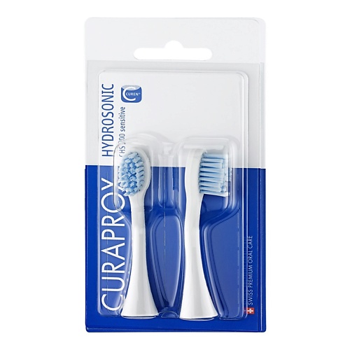 CURAPROX Набор насадок Sensitive для звуковой зубной щетки Hydrosonic Easy curaprox звуковая зубная щетка hydrosonic easy в наборе