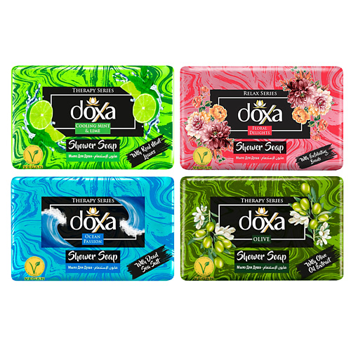 DOXA Мыло твердое SHOWER SOAP Мята и лайм с глицерином 600 doxa мыло твердое beauty soap лимон яблоко 400