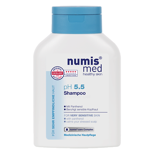 NUMIS MED Шампунь для волос, pH 5,5 для чувствительной кожи головы с пантенолом 200 farmstay филлер для волос питательный с пантенолом