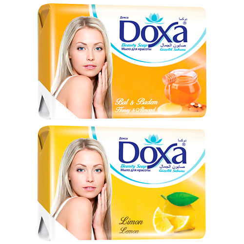 DOXA Мыло туалетное BEAUTY SOAP Лимон, Мед 480 doxa мыло твердое shower soap очные изыски с глицерином 600