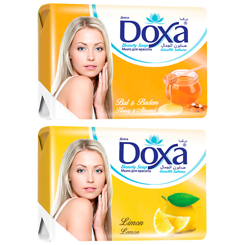 DOXA Мыло туалетное BEAUTY SOAP Лимон, Мед 480 doxa мыло туалетное с активированным углем 300