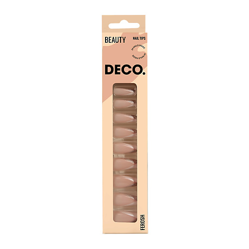 

DECO. Набор накладных ногтей FEROSH sparkle french, Набор накладных ногтей FEROSH sparkle french
