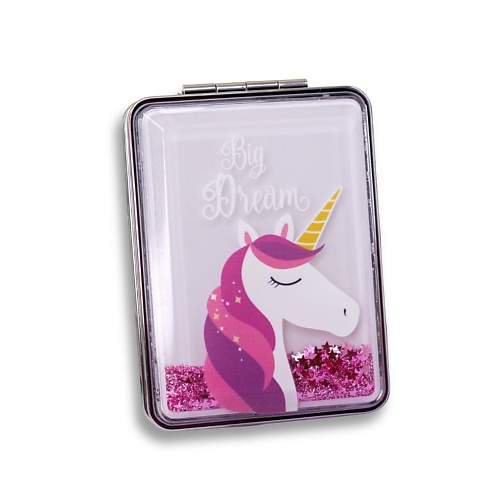 Зеркало ILIKEGIFT Зеркало складное Sparkles unicorn pink с увеличением цена и фото
