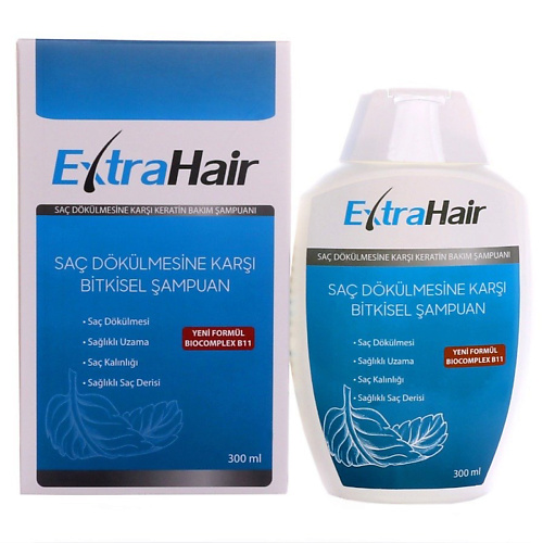 EXTRAHAIR Шампунь кератиновый  для роста и против выпадения волос без SLS 300 спрей усилитель роста волос для женщин 2%