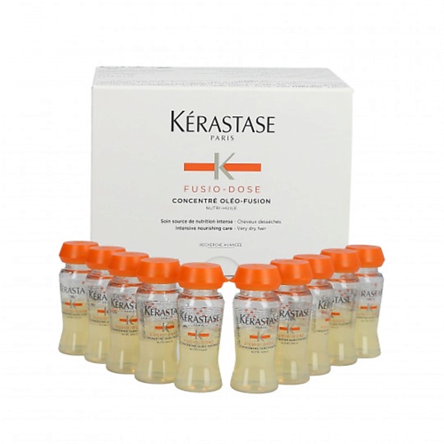 KERASTASE Fusio-Dose Concentre Oleo-Fusion Ампулы для мгновенного питания сухих волос 120 keune бонд фьюжн домашний уход bond fusion phase three 200