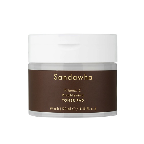 SANDAWHA Отшелушивающие тонер-пэды с витамином С и ниацинамидом для сияния кожи 130.0 sandawha маска для лица успокаивающая на основе экстракта календулы 20