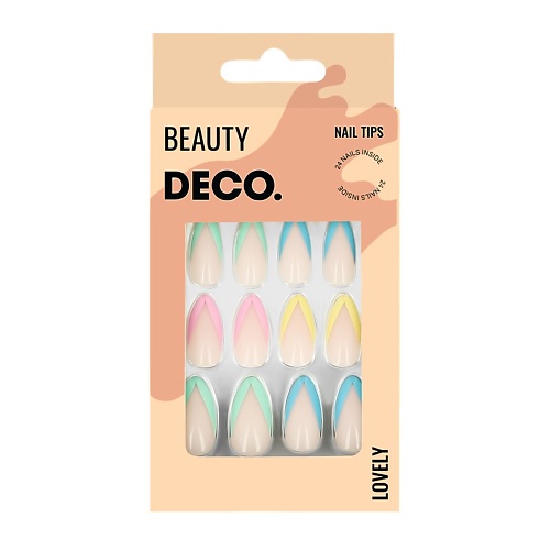 DECO. Набор накладных ногтей LOVELY лэтуаль набор для макияжа lovely bag