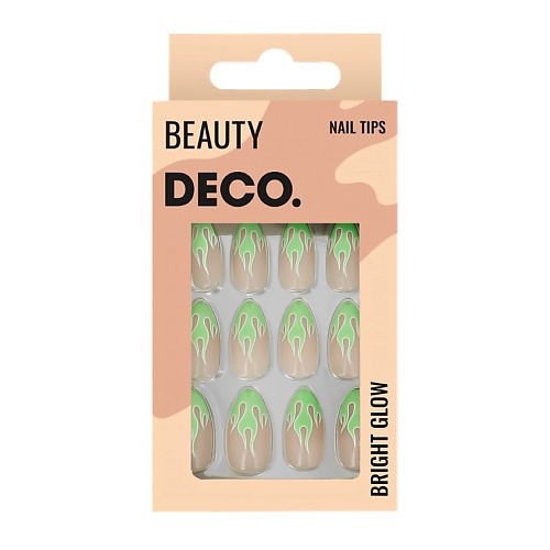 

DECO. Набор накладных ногтей BRIGHT GLOW, Набор накладных ногтей BRIGHT GLOW