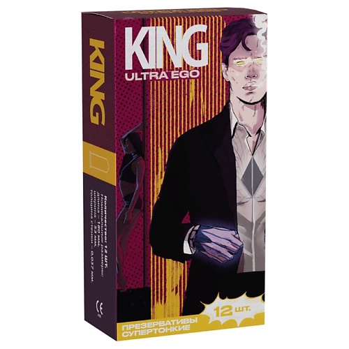 KING Презервативы ультратонкие ULTRA EGO 12 domino condoms презервативы domino classic king size 6