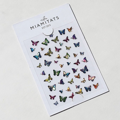 цена Наклейки MIAMITATS Наклейки для лица, тела и ногтей Butterfly