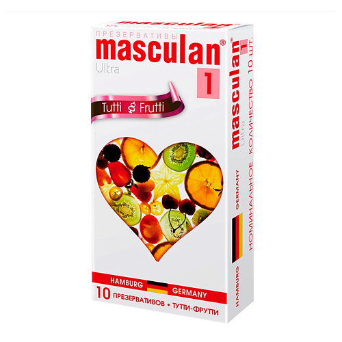 MASCULAN Презервативы Tutti-Frutti № 10 10 masculan презервативы 3 classic 10 с колечками и пупырышками 10