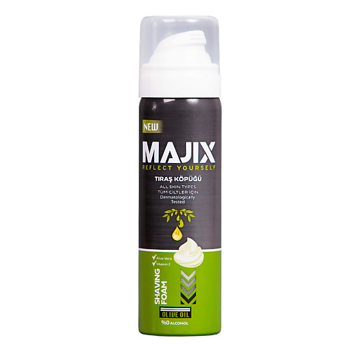 MAJIX Пена для бритья Olive oil 50.0 пена для бритья deonica for men комфортное бритье 240 мл 46 00104 03562 3