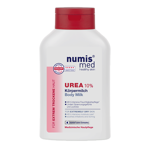 Молочко для тела NUMIS MED Молочко для тела, с 10% мочевиной для очень сухой кожи крем для кожи вокруг глаз numis med с 5% мочевиной 15мл