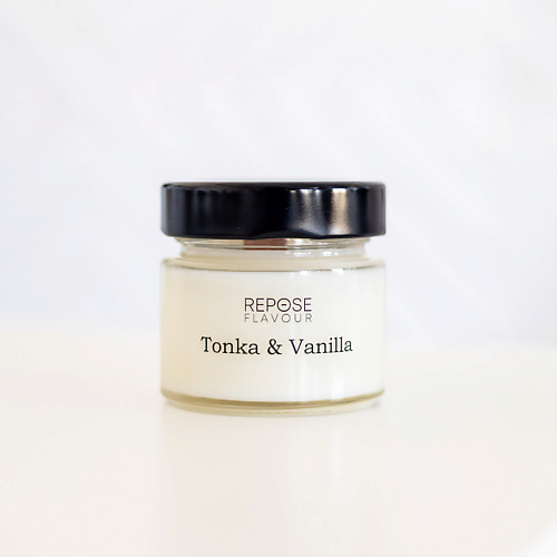 Свеча REPOSE FLAVOUR Свеча ароматическая Tonka & Vanilla/ Тонка и Ваниль свеча apollonia ароматическая свеча vanilla