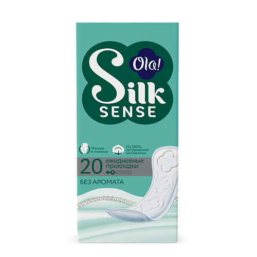 OLA! Silk Sense Ежедневные женские мягкие прокладки, без аромата 20 прокладки secret day sense l 10 шт