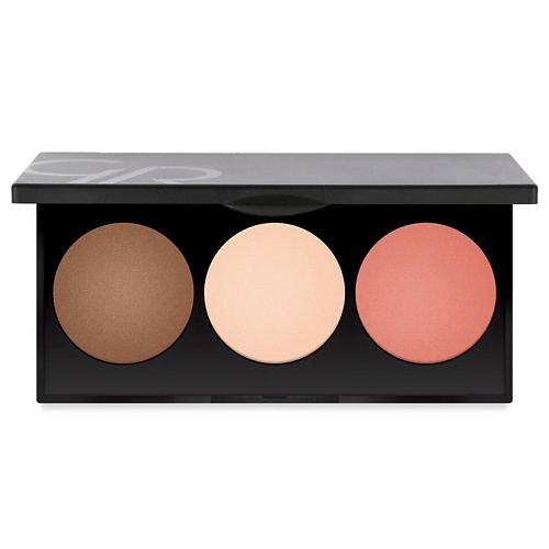 Палетки для лица  Летуаль GOLDEN ROSE Набор для лица METALS SCULPTING PALETTE