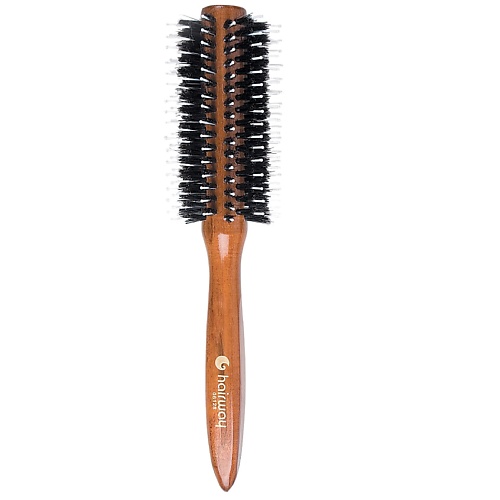 HAIRWAY Брашинг  Hairway Glossy Wood деревянный, комбинированная щетина 22мм, 12 рядов hairway брашинг hairway style деревнная основа комбинированная щетина 18мм 12 рядов