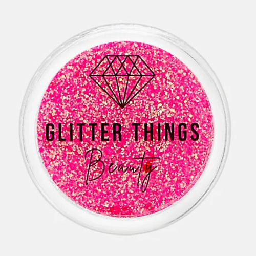 фото Glitter things гель-блестки для лица и тела "розовый неон"