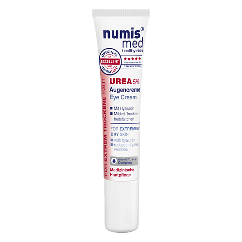 Крем для глаз NUMIS MED Крем для кожи вокруг глаз, с 5% мочевиной numis med дневной крем с 5 % мочевиной и гиалуроновой кислотой 50 мл