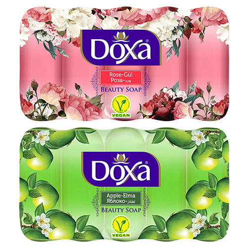 DOXA Мыло твердое BEAUTY SOAP Роза, Яблоко 600 doxa мыло твердое beauty soap орхидея роза 600
