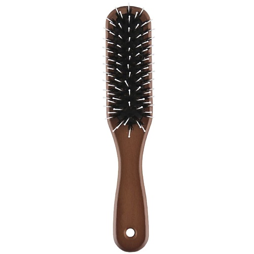 цена Щетка для волос LADY PINK Щетка для волос BASIC массажная с деревянной ручкой прямоугольная