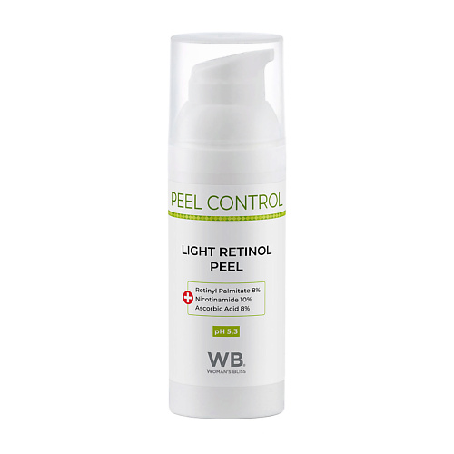 WOMAN`S BLISS Пилинг ретиноловый легкий Peel Control 50.0 белый пилинг btpeel с пептидным комплексом и экстрактом пунарнавы white peel 8 мл