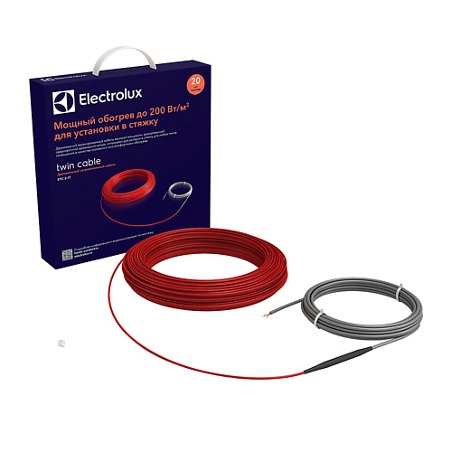 

ELECTROLUX Теплый пол нагревательный кабель ETC 2-17-400 1.0, Теплый пол нагревательный кабель ETC 2-17-400