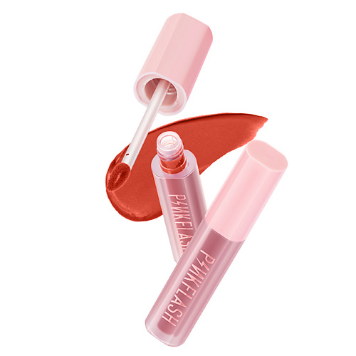 PINK FLASH Матовый тинт для губ pink flash кисть для макияжа бровей 2в1