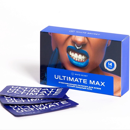 WHITE SECRET Полоски для домашнего отбеливания зубов Ultimate Max 14 white glo система экспресс отбеливания зубов