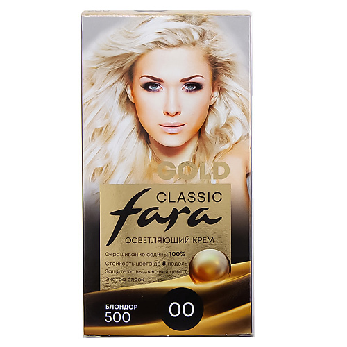 крем краска для волос fara classic 515 светло русый Краска для волос FARA Стойкая крем краска для волос Fara Classic Gold