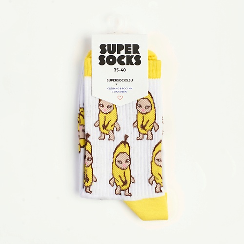 цена Носки SUPER SOCKS Носки Banana cat
