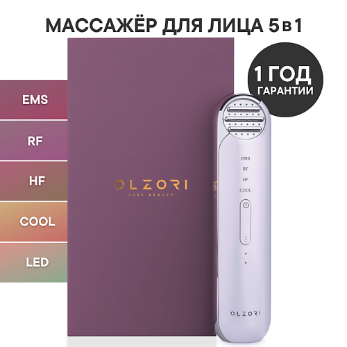

OLZORI Массажер для лица и шеи Splando 5 в 1: лифтинг, микротоки EMS, HF питание, охлаждение, LED, Массажер для лица и шеи Splando 5 в 1: лифтинг, микротоки EMS, HF питание, охлаждение, LED