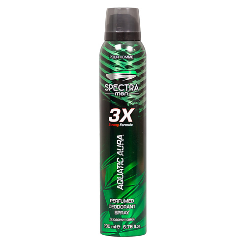 SPECTRA Дезодорант спрей мужской Aquatic Aura 200.0 majix дезодорант спрей мужской ice 150