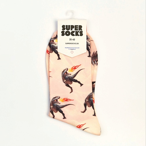 SUPER SOCKS Носки Print Огнезавр super socks носки сиреневый