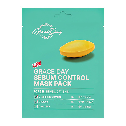 GRACE DAY Маска для лица с комплексом пробиотиков (контроль себума) 27 teadam крем для лица комплекс пробиотиков face cream aqua 100 0
