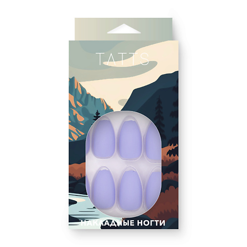 Накладные ногти TATTS Накладные ногти (24 типсы + клеевые стикеры + пилочка)