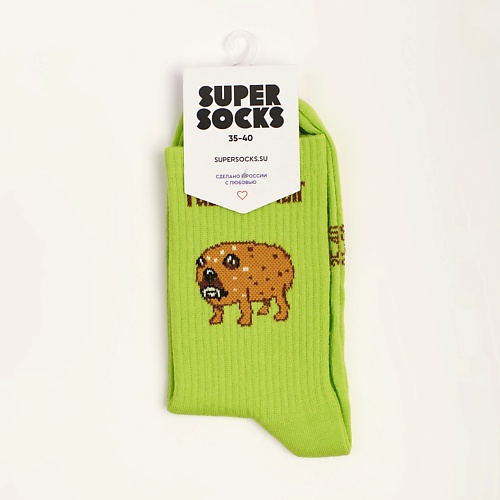носки с принтом super socks муха Носки SUPER SOCKS Носки Гавкошмыг