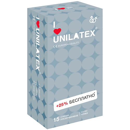 UNILATEX Презервативы Dotted 15.0 unilatex презервативы ultrathin 144 0