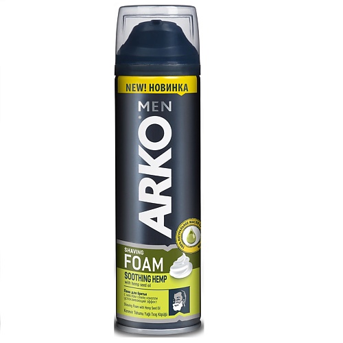 Пена для бритья ARKO Пена для бритья Soothing Hemp подарочный набор arko пена hemp 200мл станок pro3 1 шт