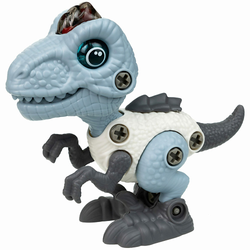 развивающая игрушка 1TOY Сборный динозавр Велоцираптор RoboLife развивающая игрушка 1toy сборный динозавр стегозавр robolife