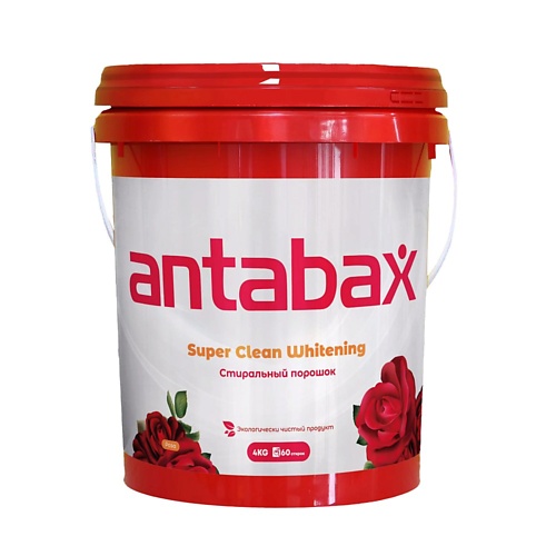 ANTABAX Премиум отбеливающий порошок для белого и светлого белья,ведро 4000 стиральный порошок миф 0 4 кг ручной для белого белья морозная свежесть