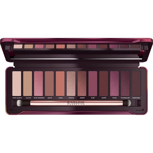 

EVELINE Палетка теней для век RUBY GLAMOUR, Палетка теней для век RUBY GLAMOUR