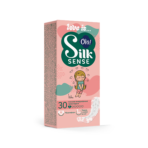 OLA! Silk Sense Teens Прокладки ежедневные Light стринг-мультиформ Микс 60 прокладки secret day sense s 20 шт