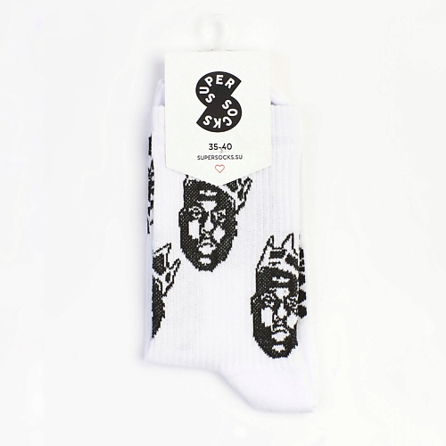 носки super socks the notorious b i g 35 40 размер Носки SUPER SOCKS Носки The Notorious B.I.G. паттерн