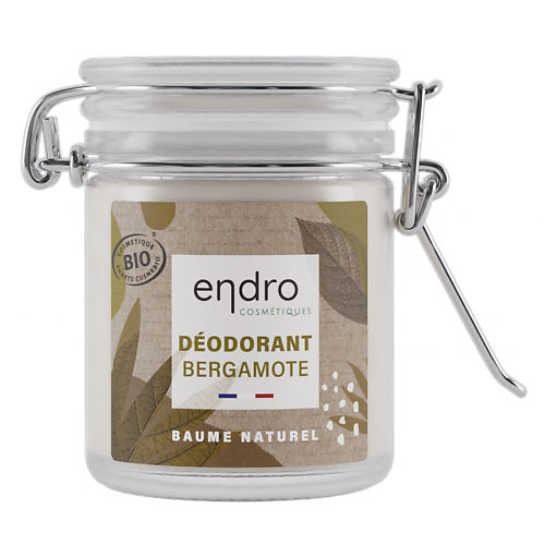 ENDRO Органический бальзам-дезодорант с маслом кокоса и ароматом бергамота 50